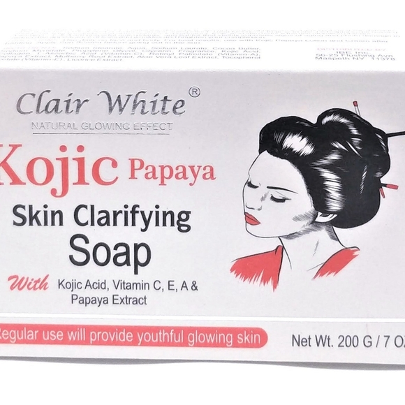clair white Other - Kojic Papaya Skin Clarifying Soap - White and Red